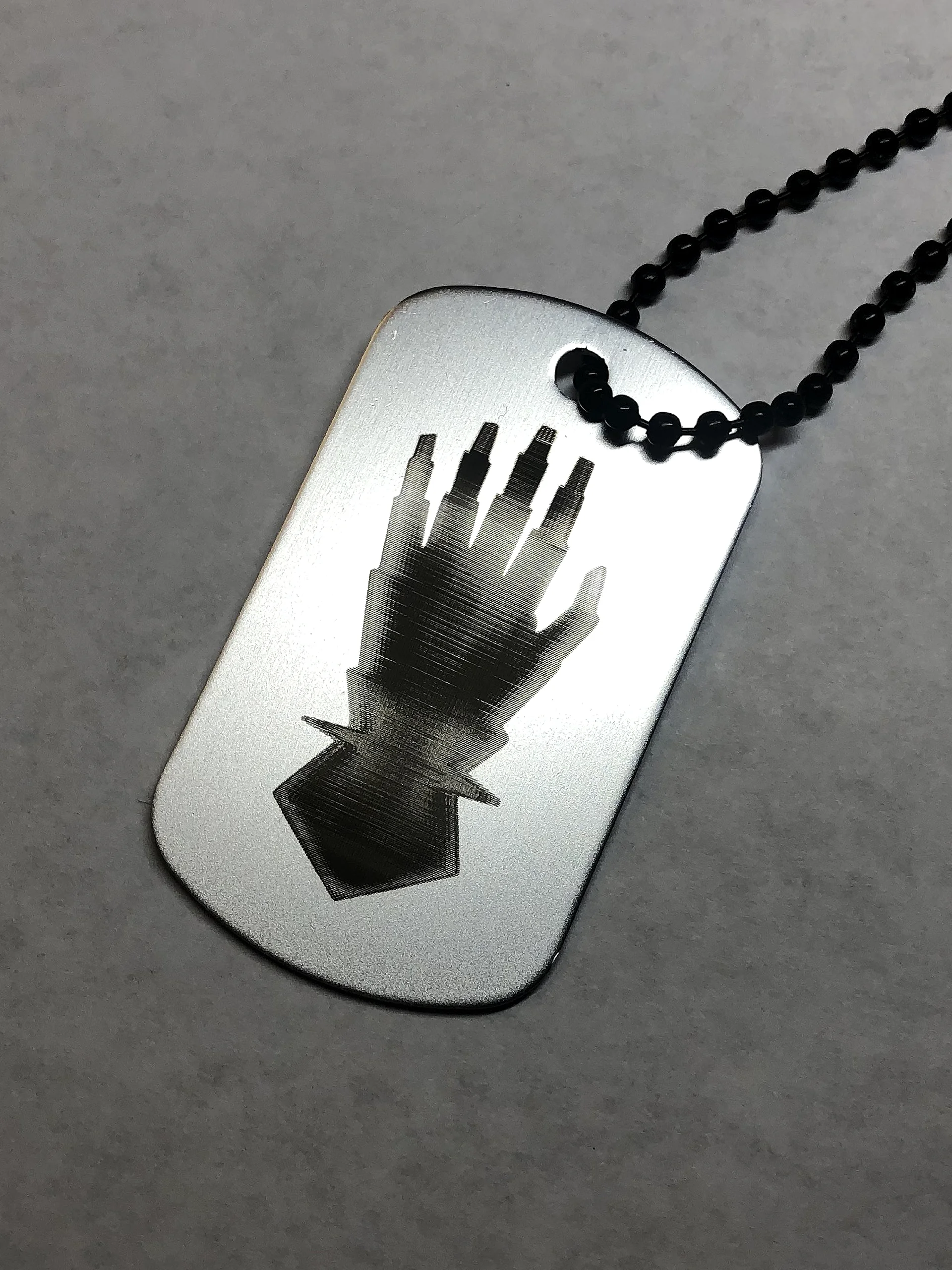 IRON - Engraved Dog Tag Pendant Necklace product image (3)