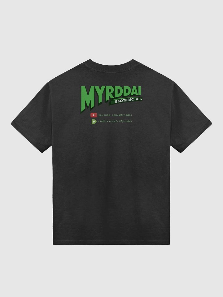 MYRDDAI: 90s Retro Cyberpunk Style with Back Logo - Oversized Faded T-Shirt product image (2)