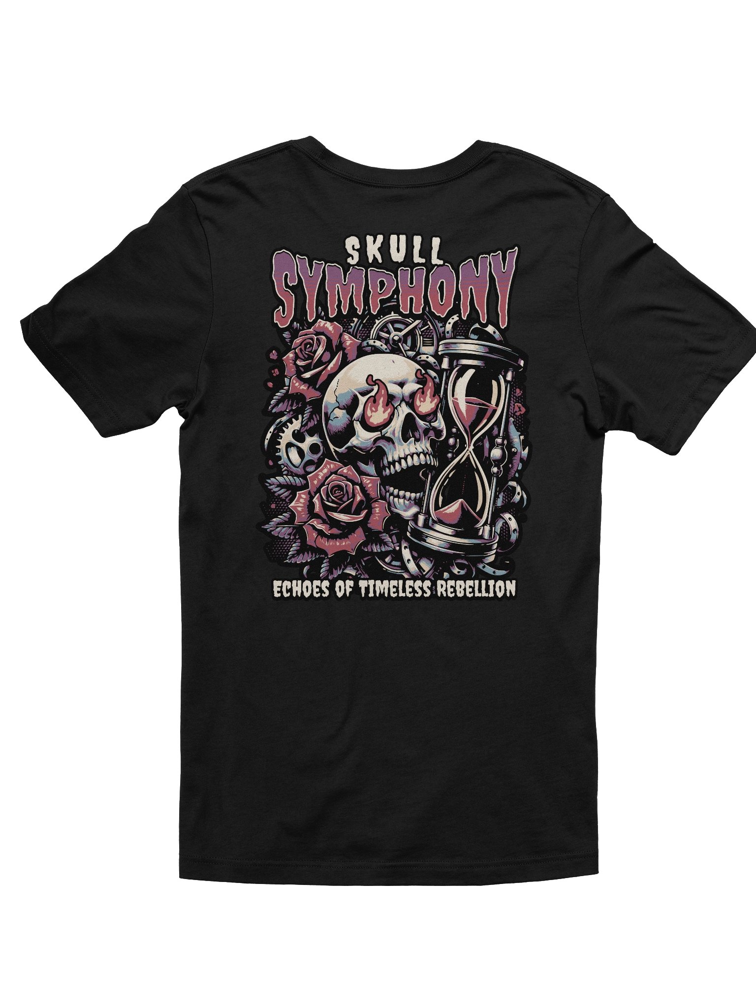 Comfortable and Stylish: The Skull Symphony Graphic Tee product image (2)