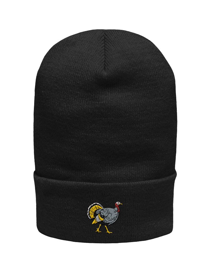 Wild Turkey Embroidered Beanie | Woodland Wildlife Knit Hat | Outdoor Winter Cap product image (10)