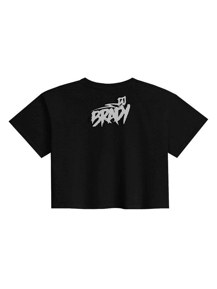 White DJ BRADY Logo Women's Crop Top product image (2)