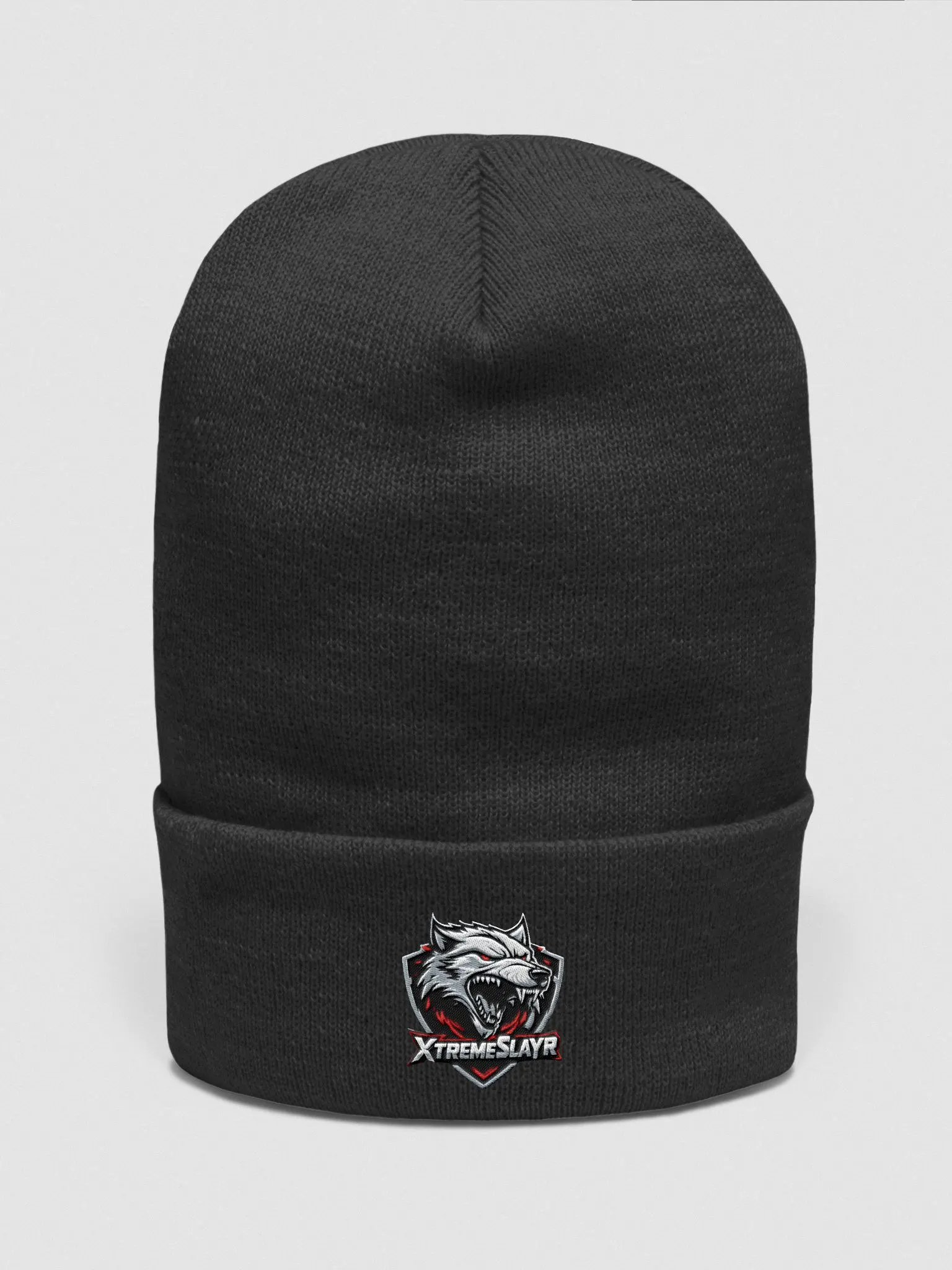 Ravage Wolf Shield Embroidered Beanie product image (1)