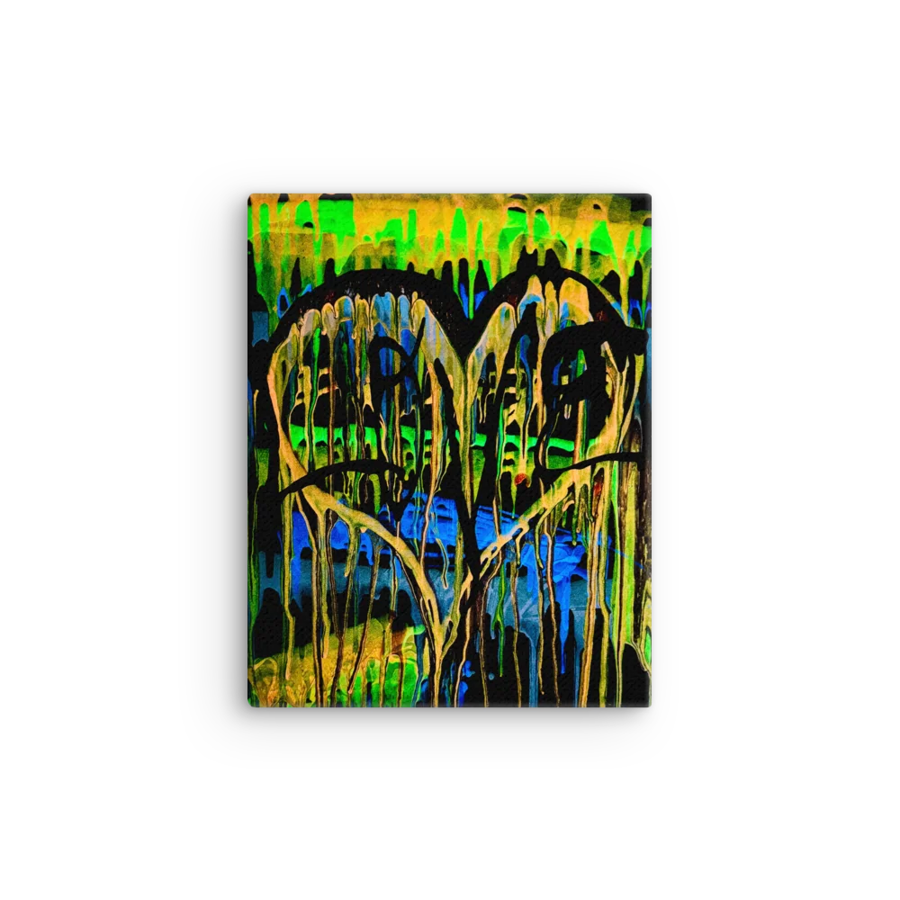 Graffiti Heart Glow Canvas Print product image (3)