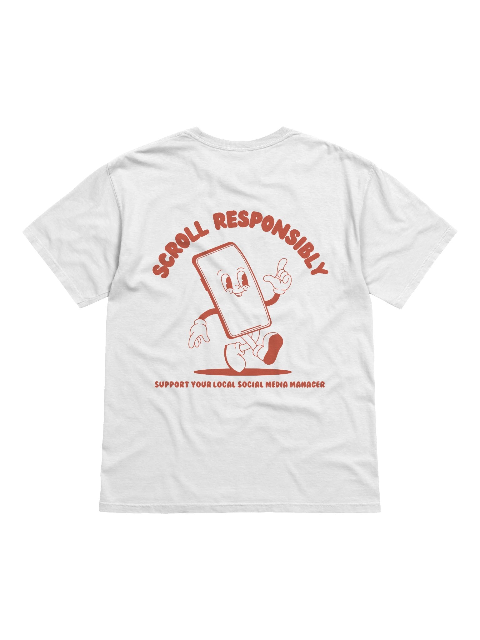 Scroll Responsibly Shirt Orange product image (2)