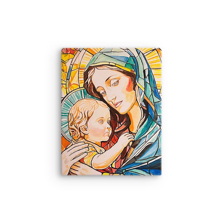 Blessed Mother and Jesus by Warren Willowdale (Canvas Print) product image (2)