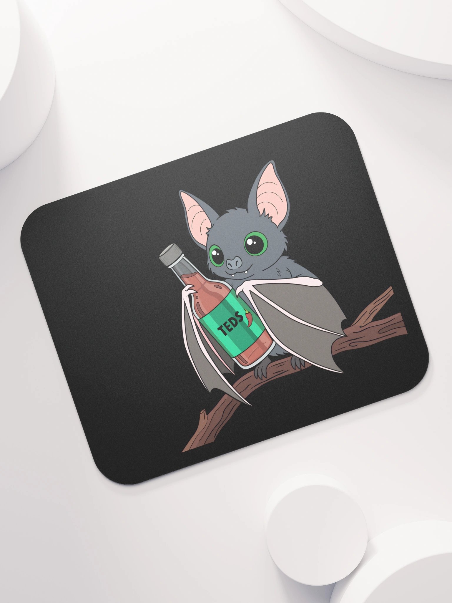 Spicy Bat - Black Mouse Pad product image (7)