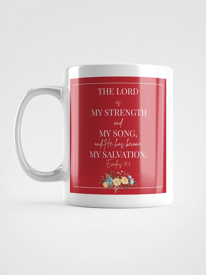 Exodus 15:2 Mug – Floral Design product image (1)