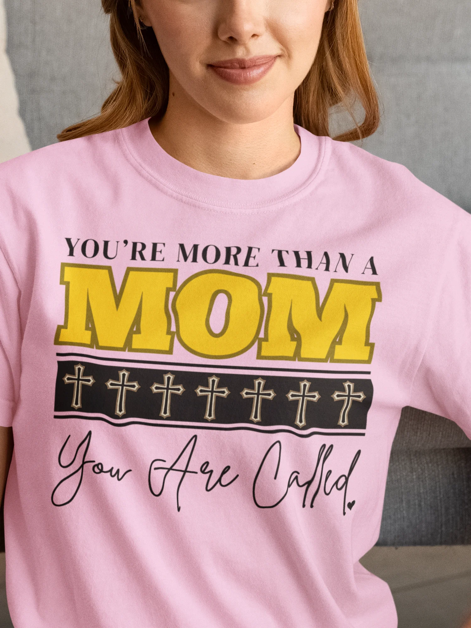 You Are More Thank A MOM - You Are Called | Christian Mom Comfort T-shirt | Faith-Based Gift for Moms product image (1)