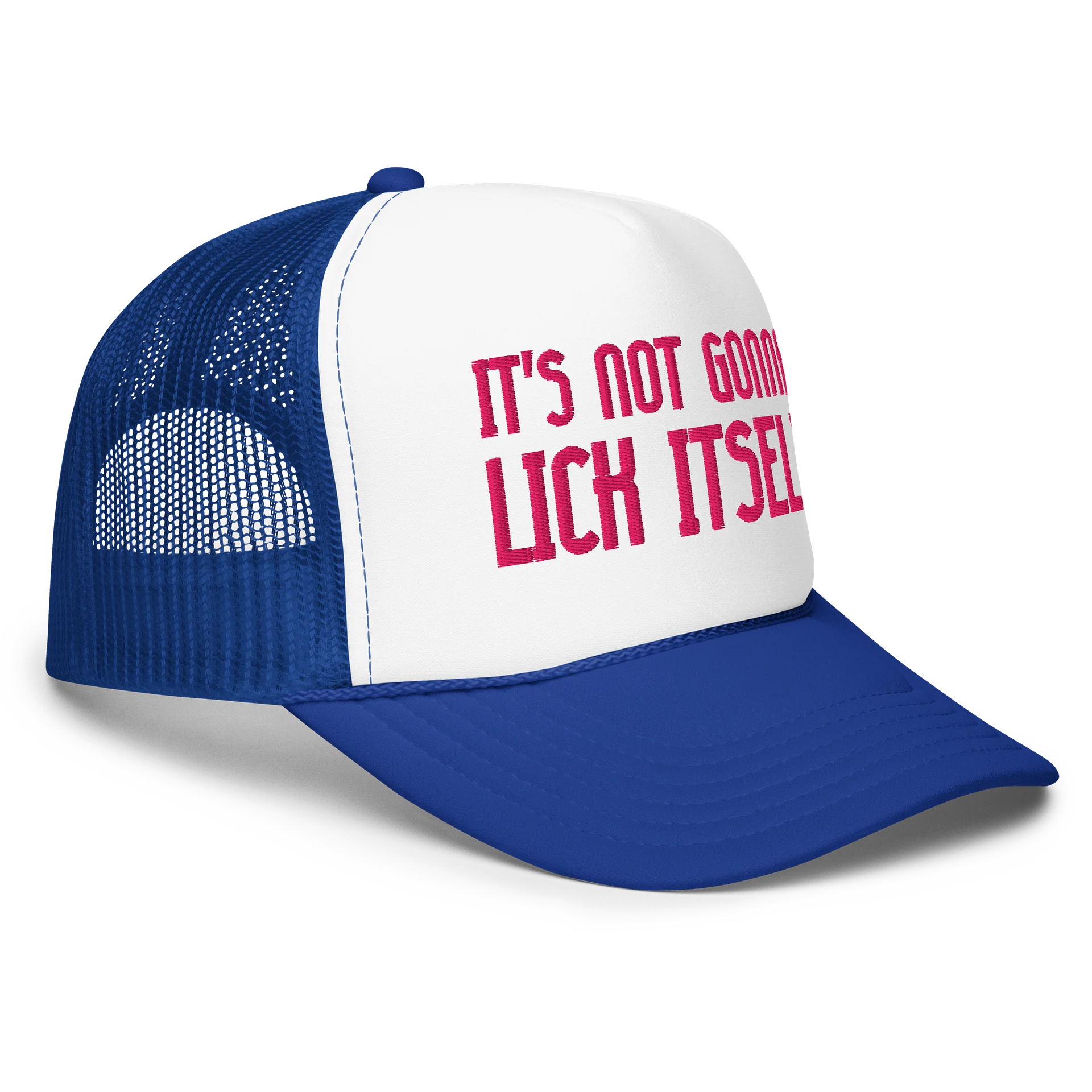 IT'S NOT GOING TO LICK ITSELF Foam Trucker Hat product image (27)