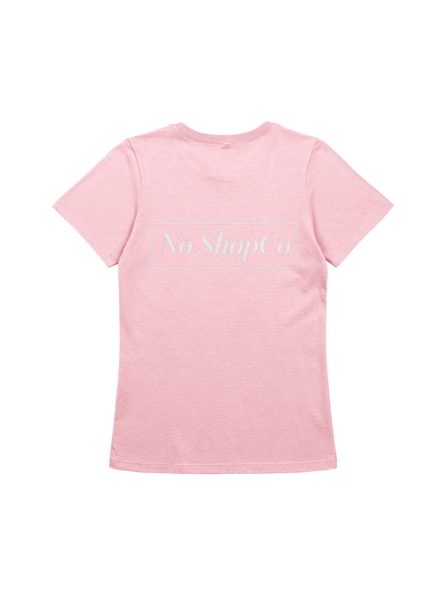 No Middle Finger Point ShopCo White Women’s Pink Tee product image (2)