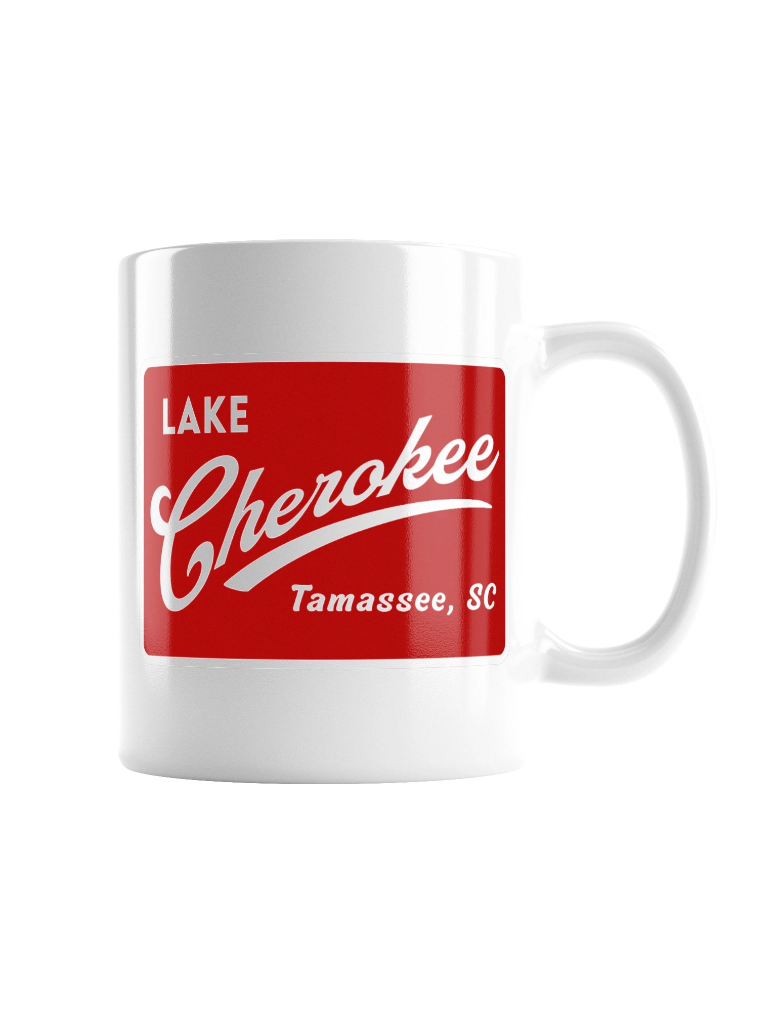 Lake Cherokee Ceramic Mug (Red Swoosh) product image (5)
