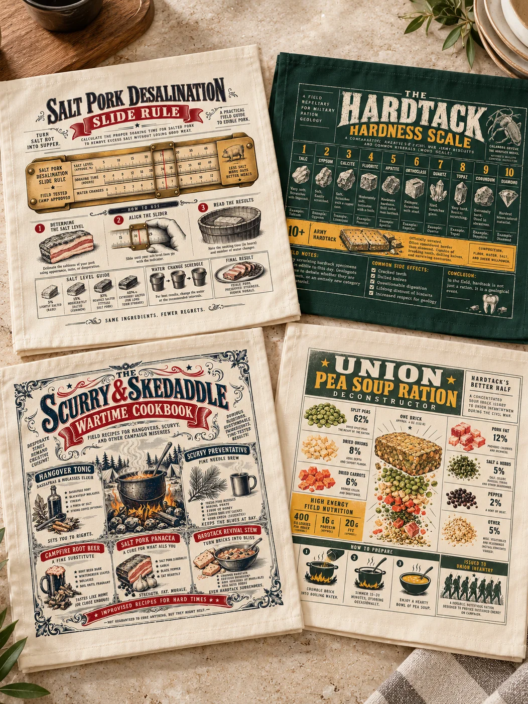 Civil War Ration Reference Napkins product image (1)