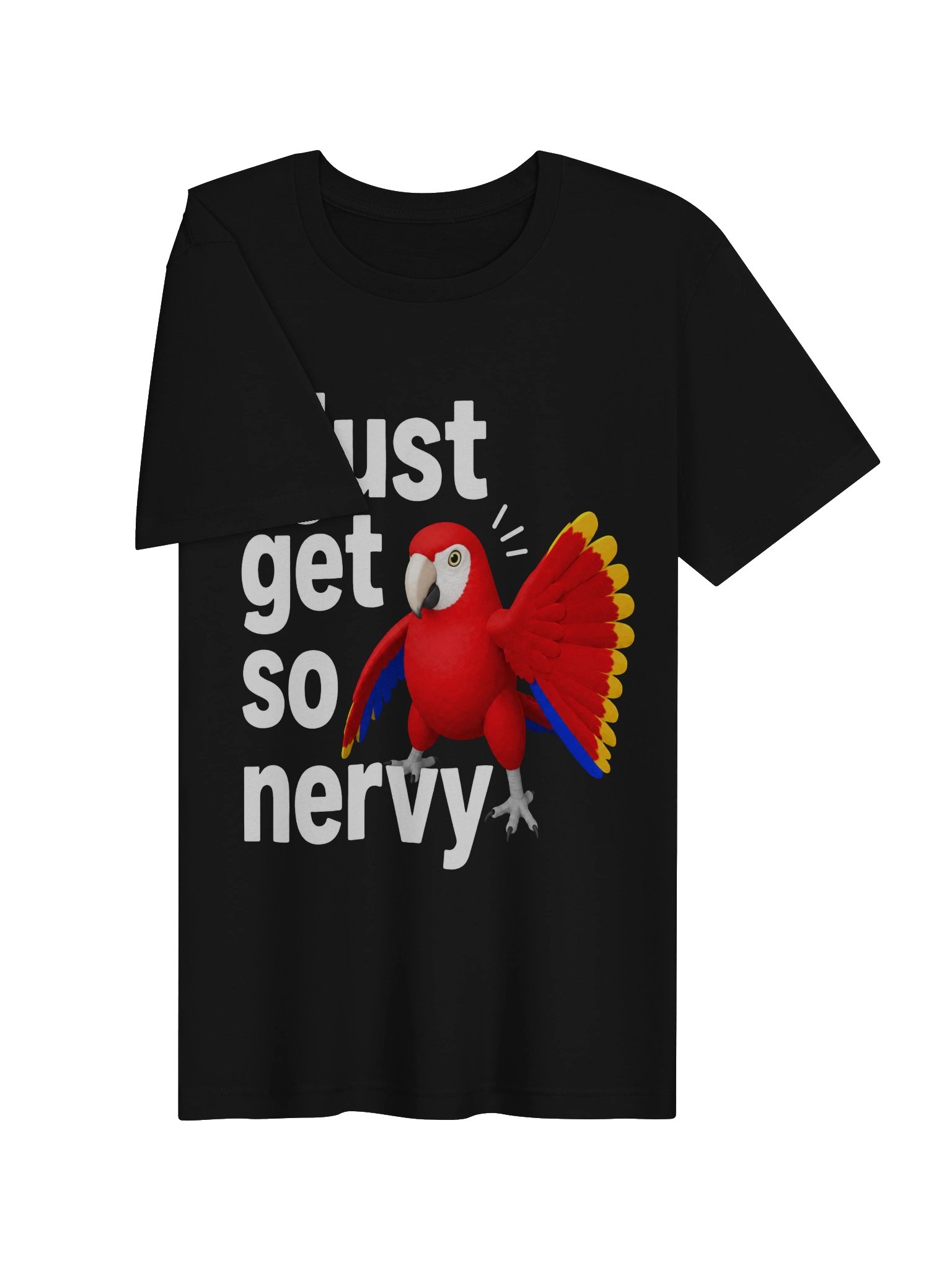 (Adult) Scarlet Macaw - I Just Get So Nervy - T-shirt product image (3)