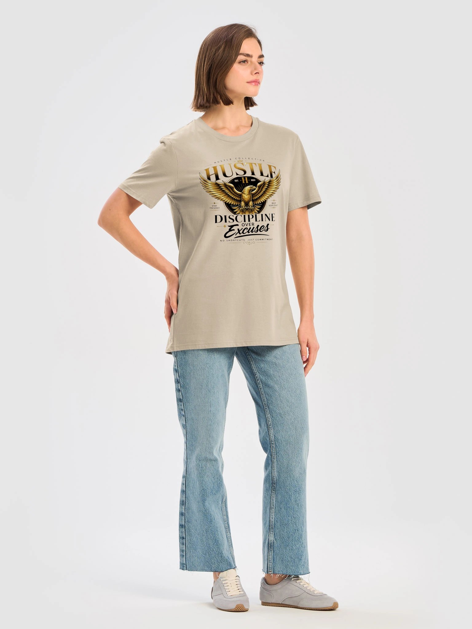 Hustle Eagle Discipline Motivational Tee product image (81)