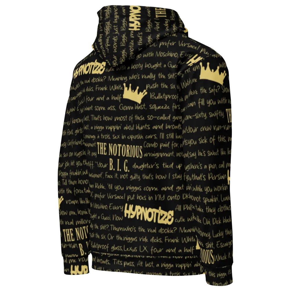 Hypnotize - The Notorious B.I.G. - BLACK w/GOLD - Unisex Hoodie product image (4)