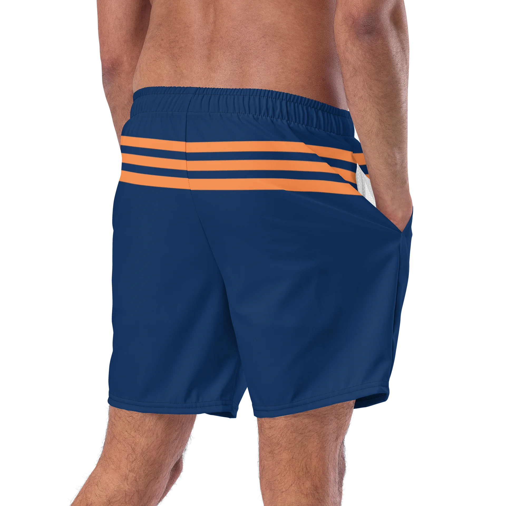 Tropical Sunset Silhouette Swim Trunks product image (9)