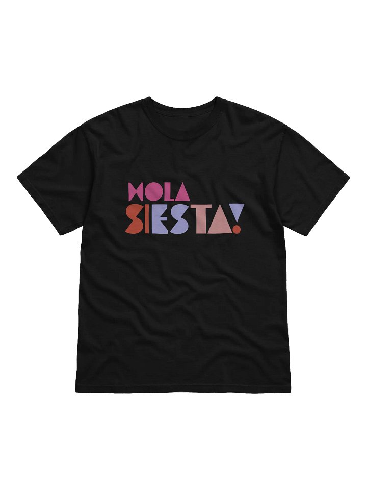 Hola Siesta Heavyweight T-Shirt Black product image (1)