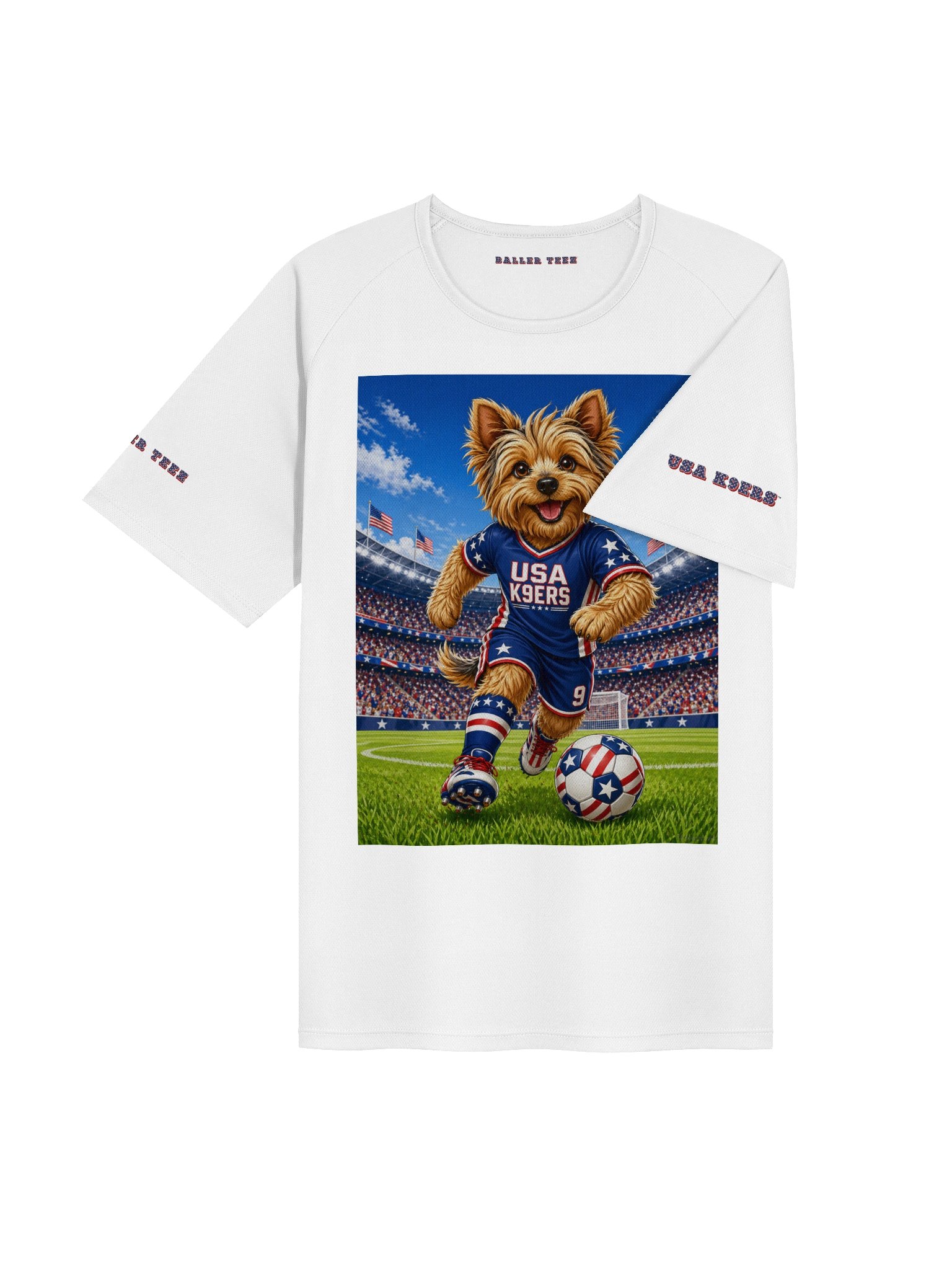 USA K9ERS Soccer Yorkshire Terrier Unisex Sports Jersey product image (4)