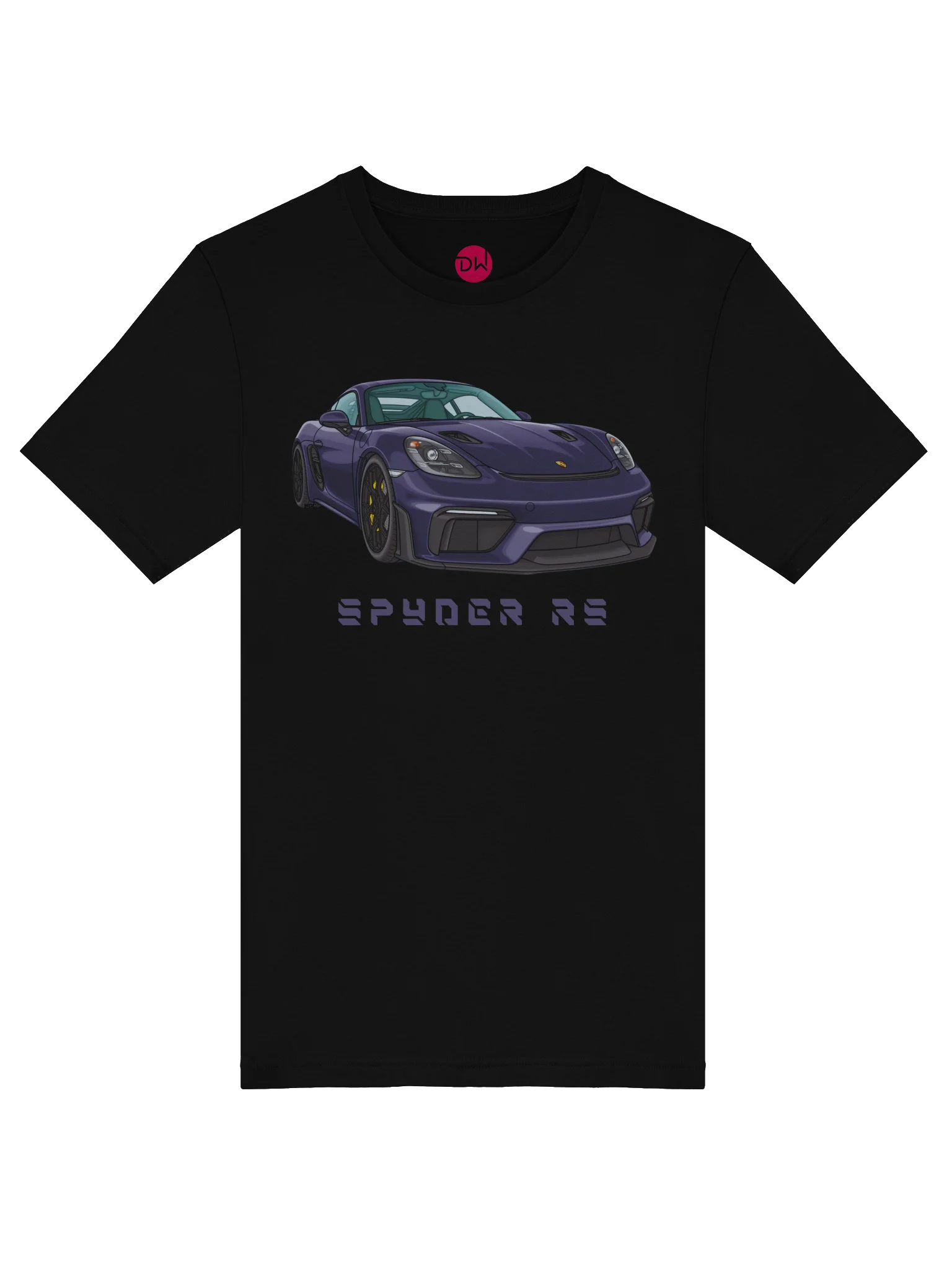 Purple Porsche Spyder RS Shirt (Retro, Sketch, Silhouette) product image (37)