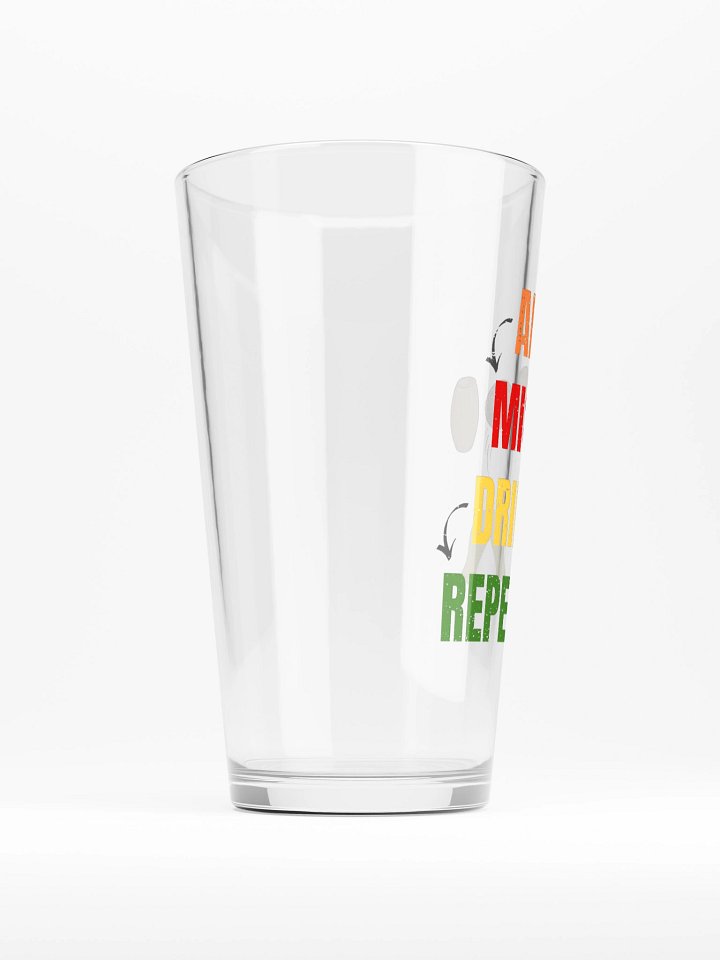 Aim > Miss > Drink > Repeat beer glass product image (2)