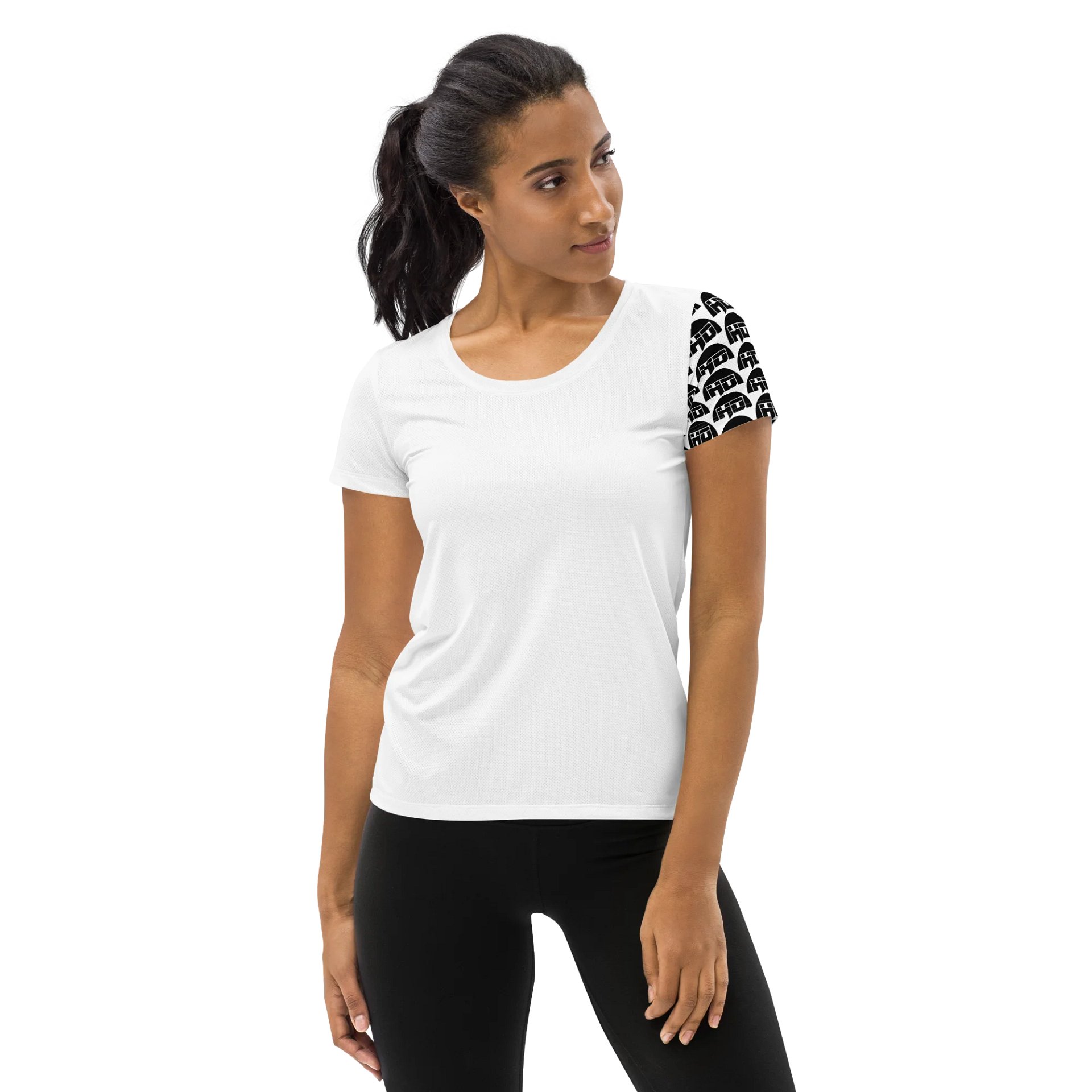 HD Logo Pattern Women's Athletic T-Shirt product image (3)