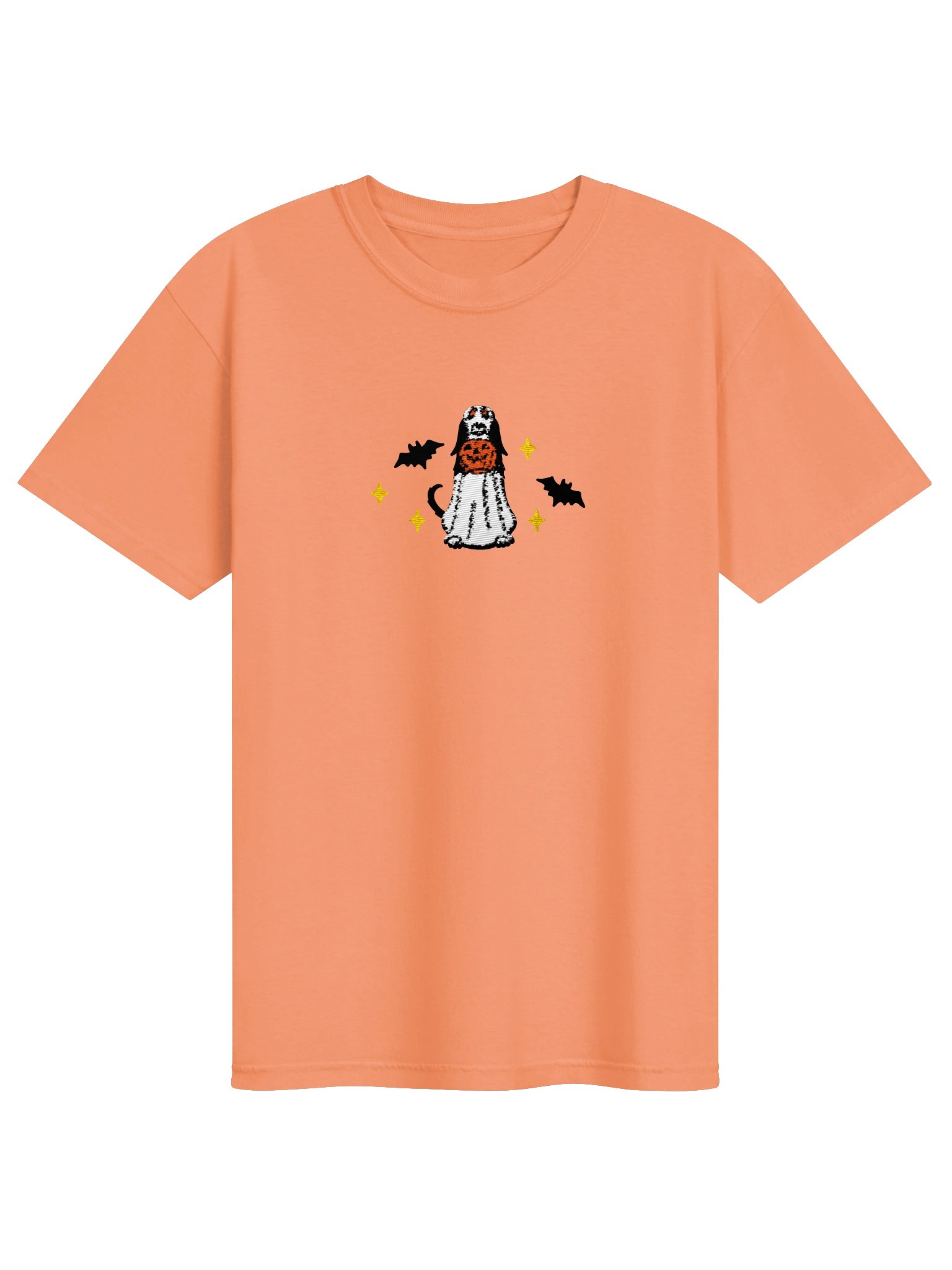 Halloween Saluki(Tricolor) Embroidered T-Shirt product image (25)