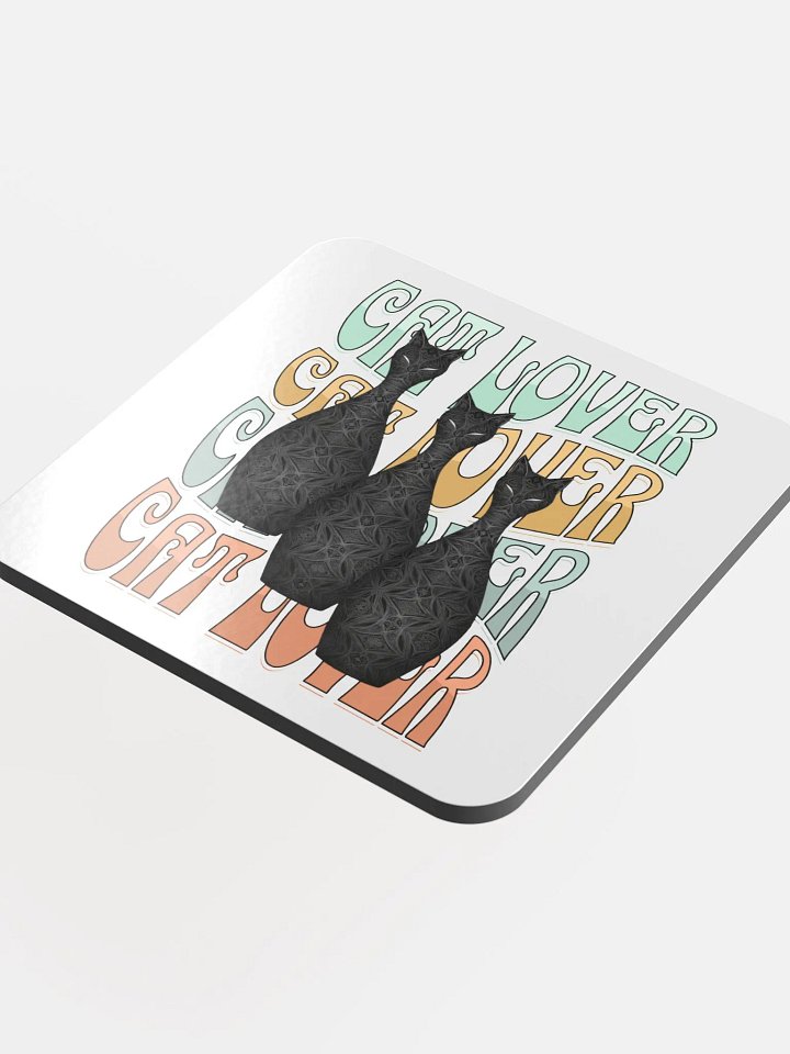 Cat Lover Feline Fantasy Glossed Cork Coaster Set product image (1)