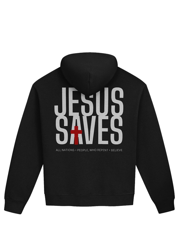 JESUS SAVES HOODIE [BLACK] product image (2)