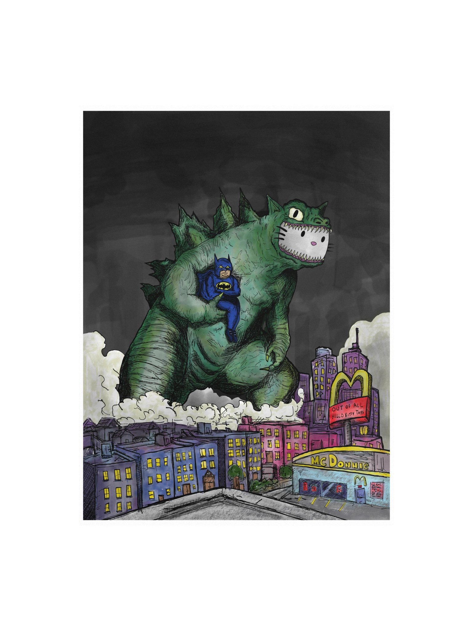 Hello Godzilla Kitty! Poster product image (2)