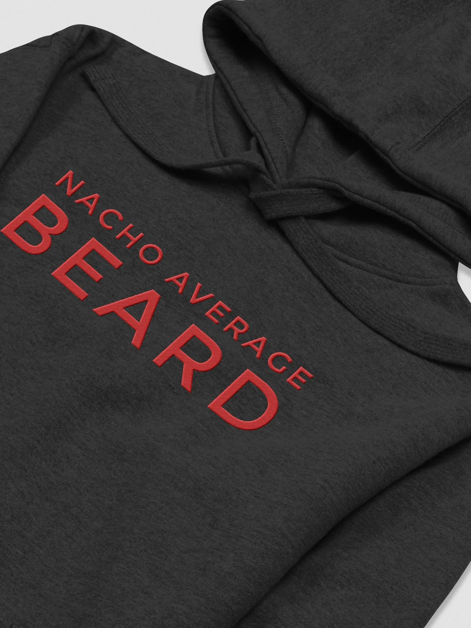 Men's Nacho Average Beard Hoodies (Red Embroidery) product image (2)