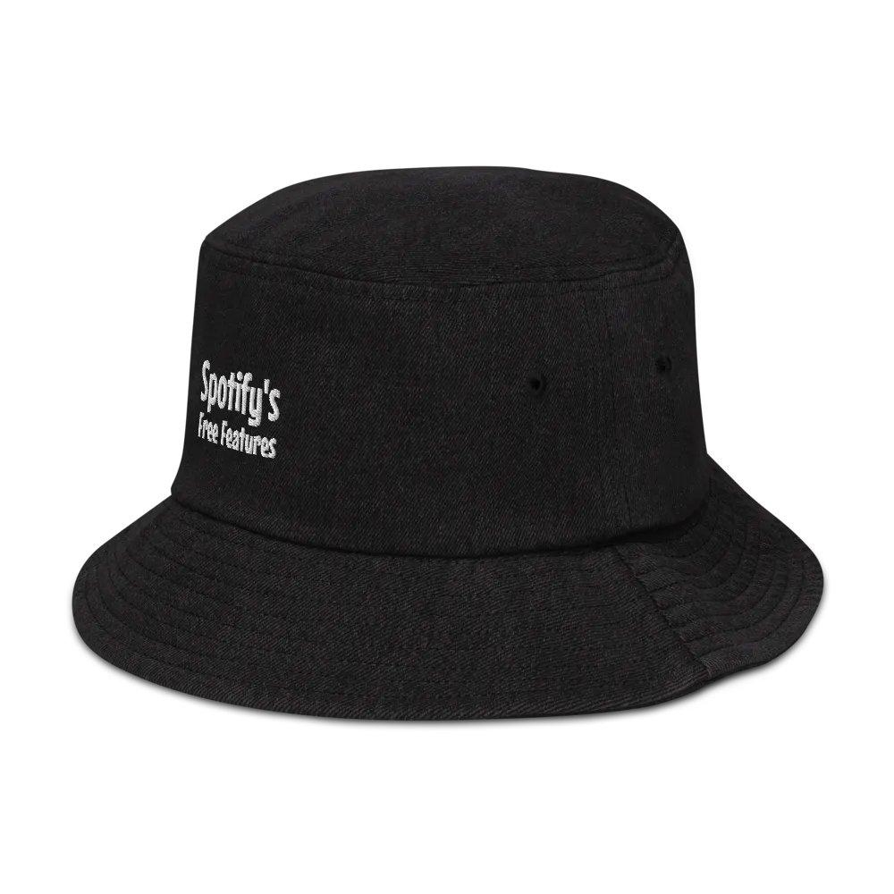 Spotify's Free Features - White ( Denim Bucket Hat) product image (7)