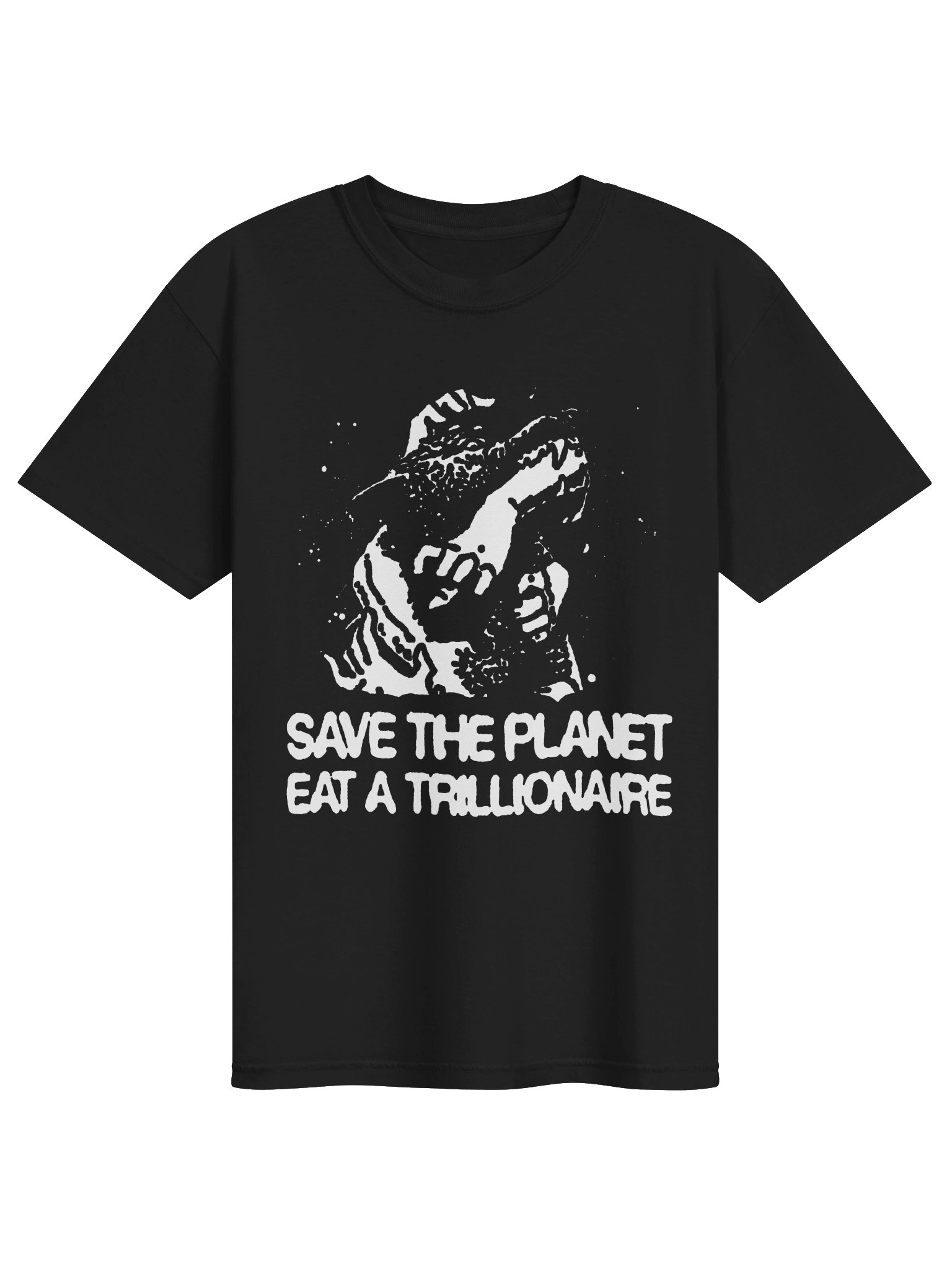 SAVE THE PLANET ! - T-shirt. black vers. product image (1)