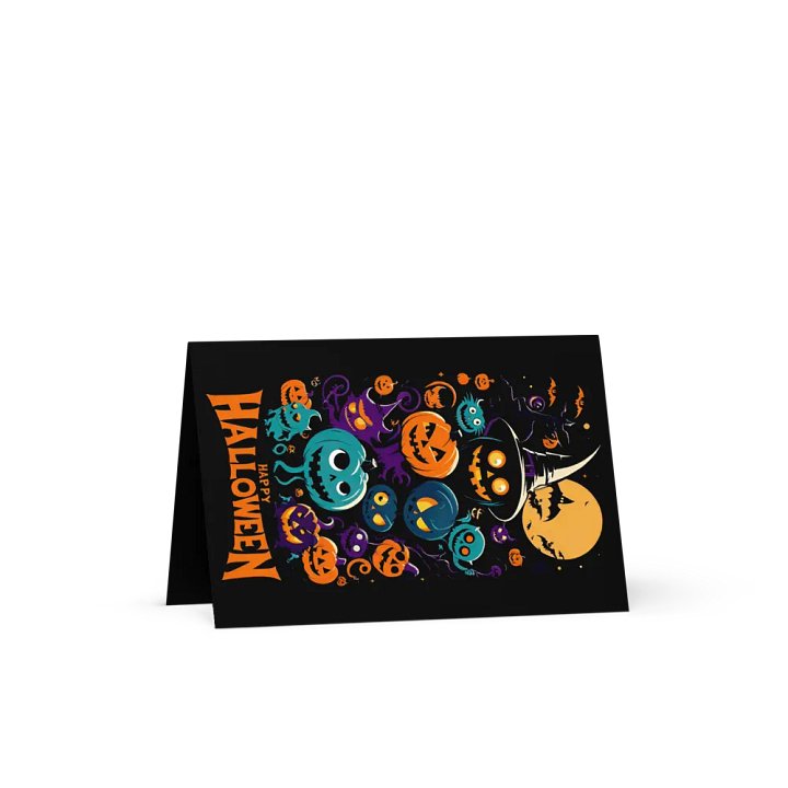 Retro Happy Halloween Greeting Card product image (1)