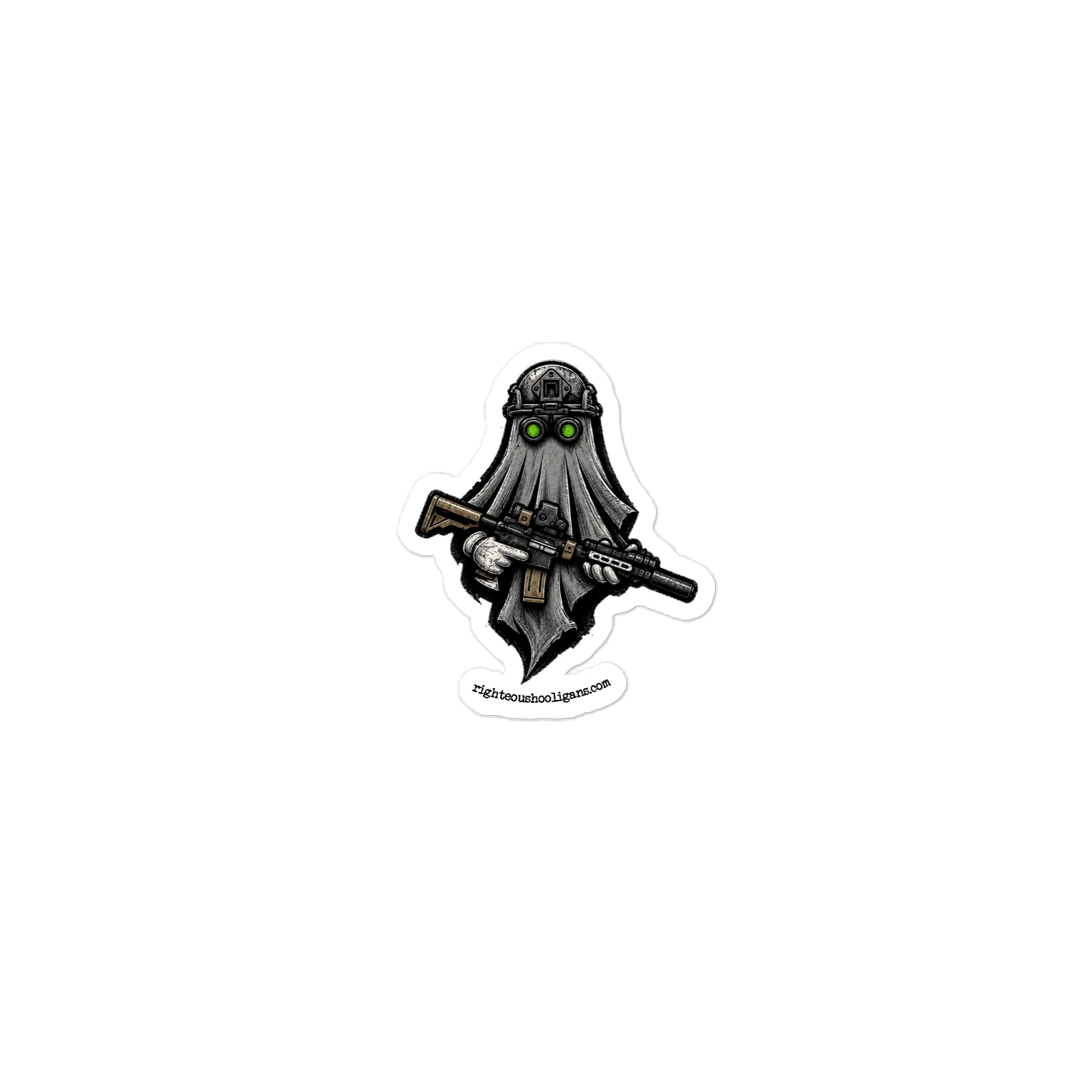 Gray Ghost Tactical Green Goggles Sticker product image (1)