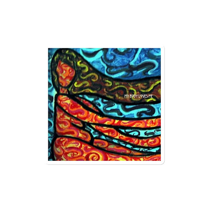 My Body Loves Me- Flowing Woman Magnet product image (2)