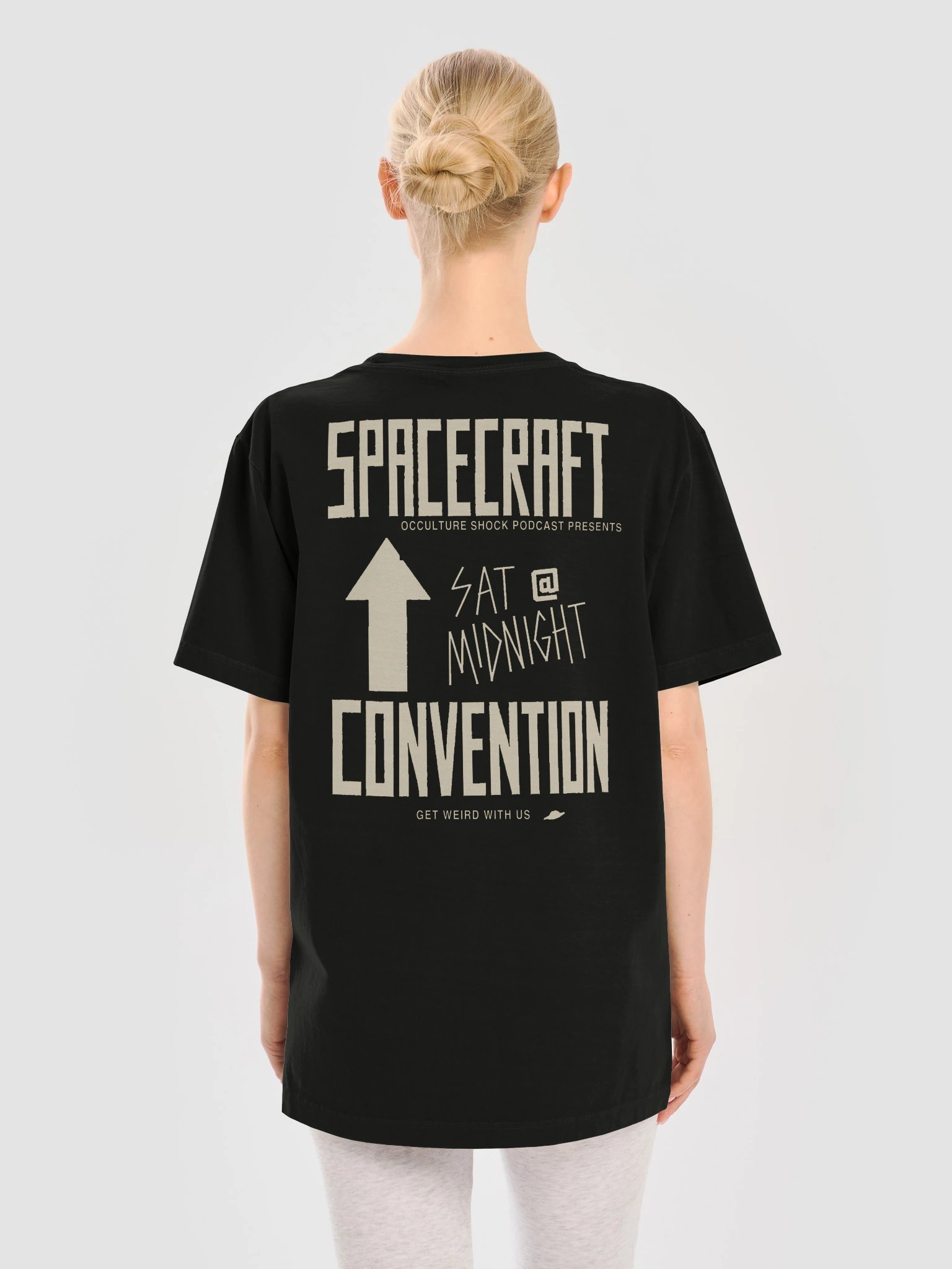 Spacecraft Convention Tee - Washed Black & Creme product image (2)