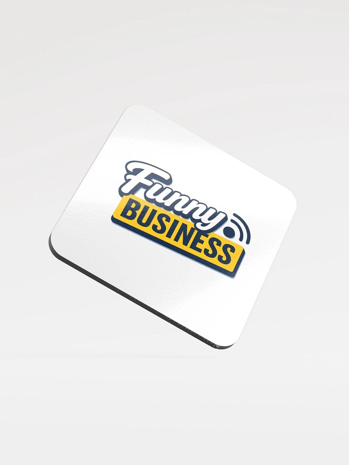 Funny Business Glossed Cork Coaster product image (2)