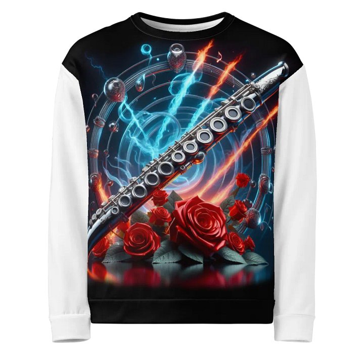 Melodic Rose Flute Symphony - Unisex Sweatshirt #11 product image (1)