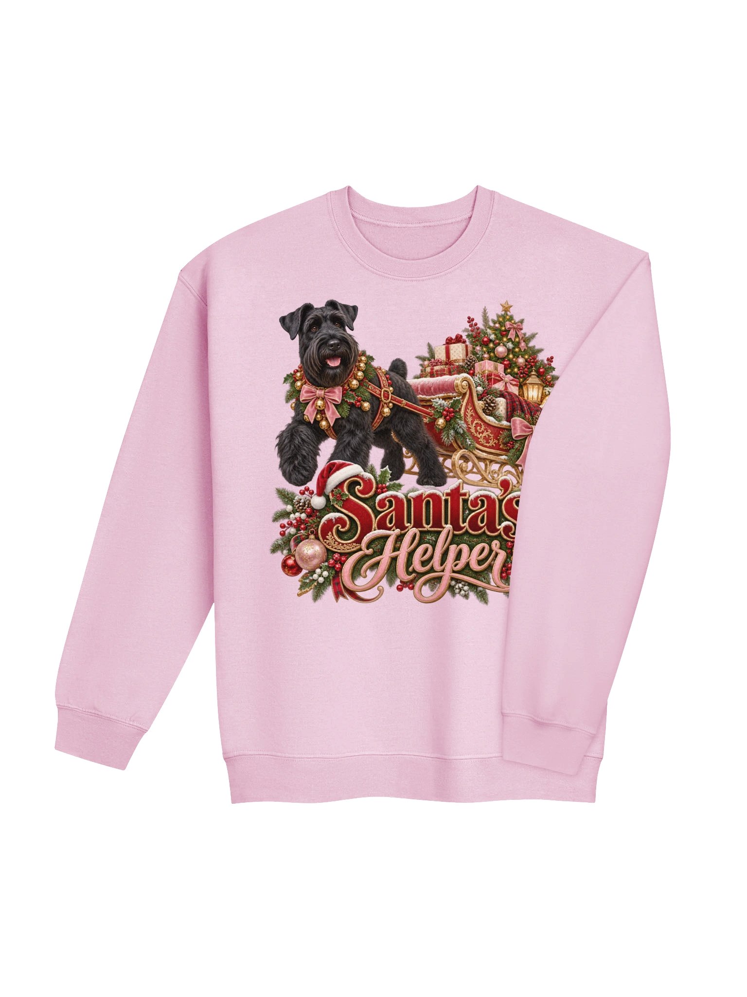 Santa’s Helper Giant Schnauzer Christmas Sleigh product image (4)