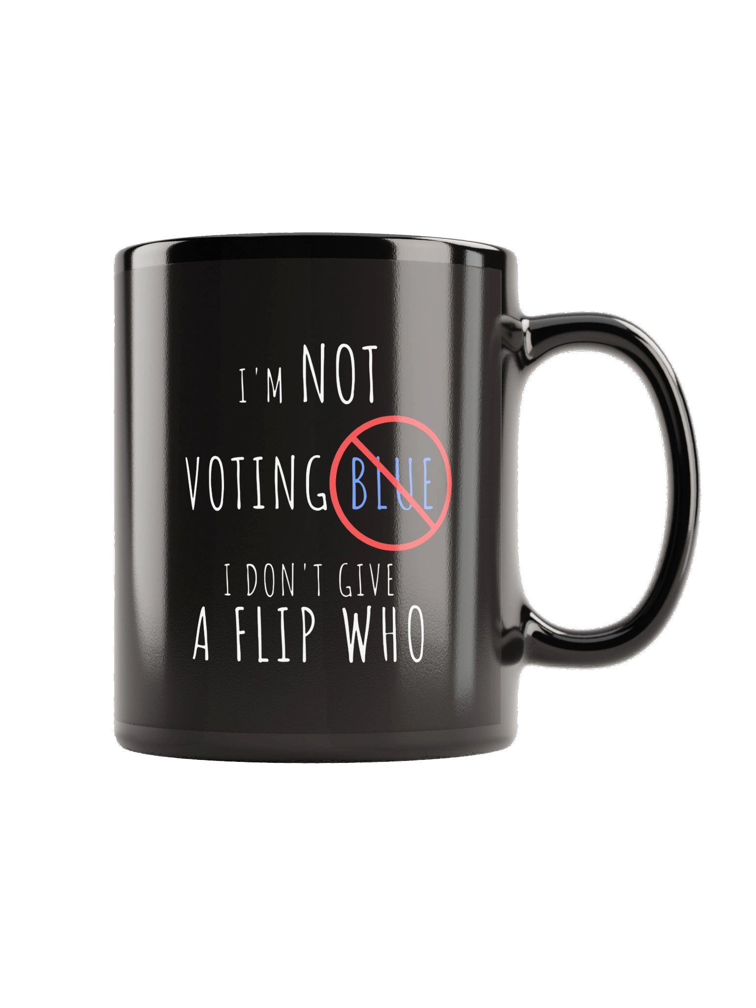 The Not Voting Blue Mug - Black product image (6)