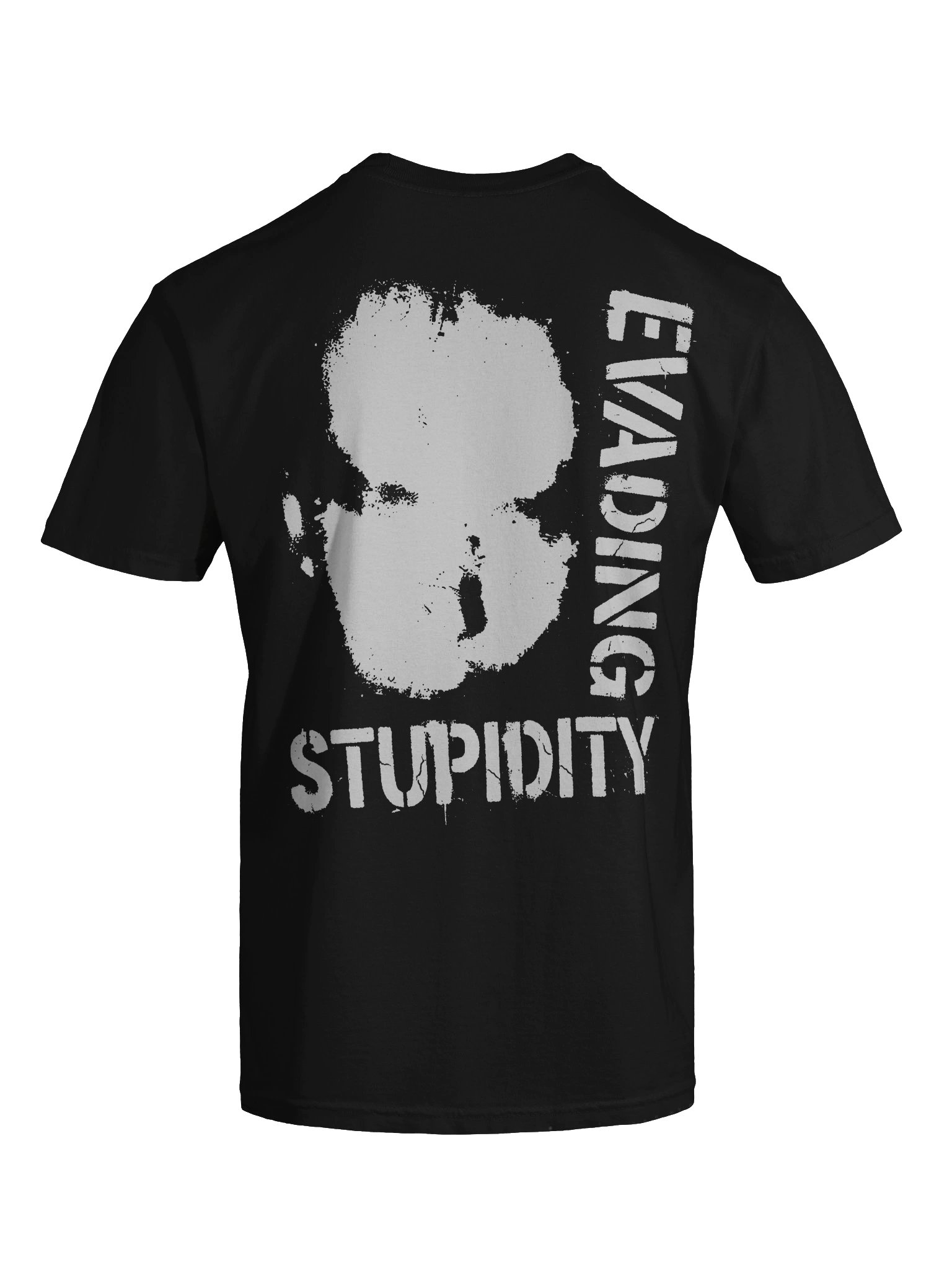 Evading Stupidity Back Print Oversized Heavyweight Graphic T Shirt product image (8)