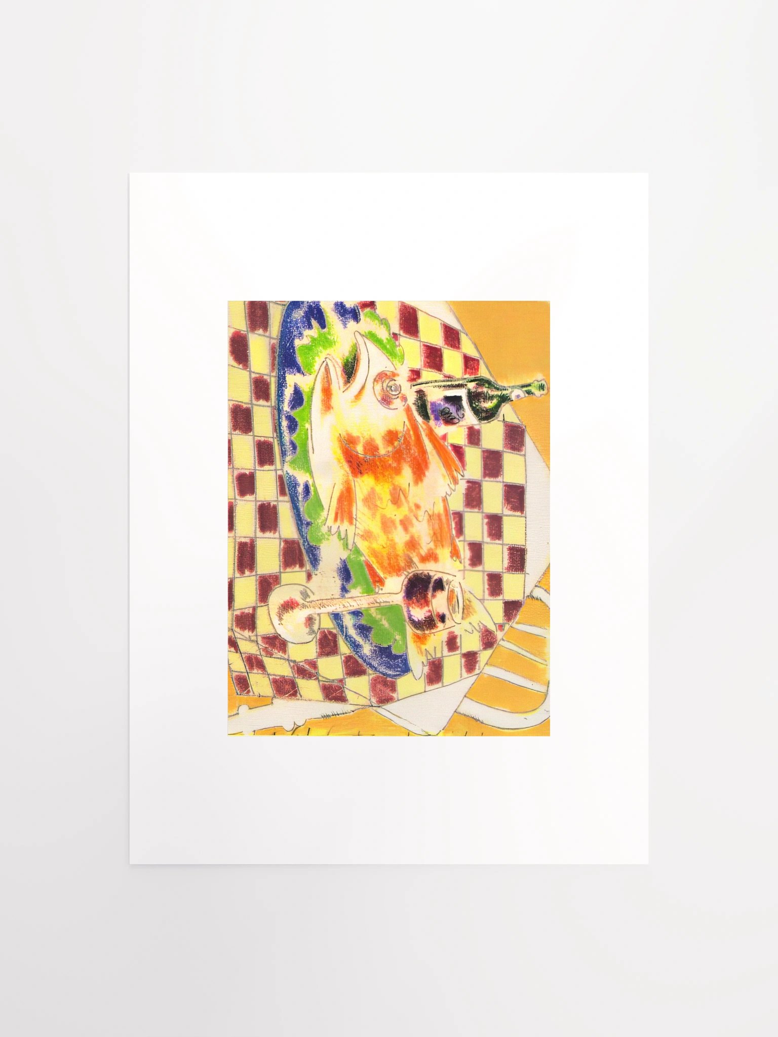 Feast with Checkered Cloth print (undated) product image (2)