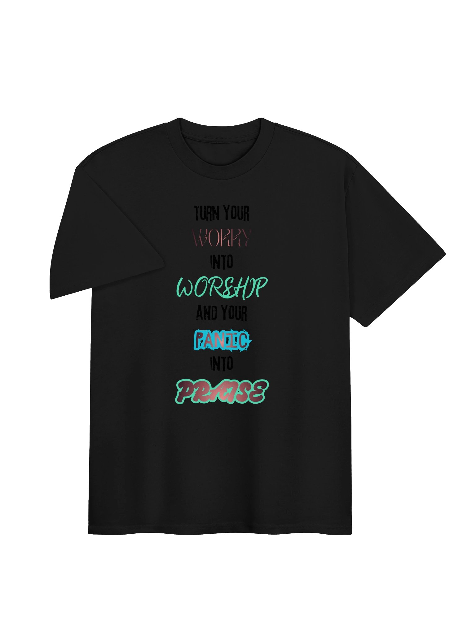 Worry Worship Panic Praise Graphic Tee product image (9)