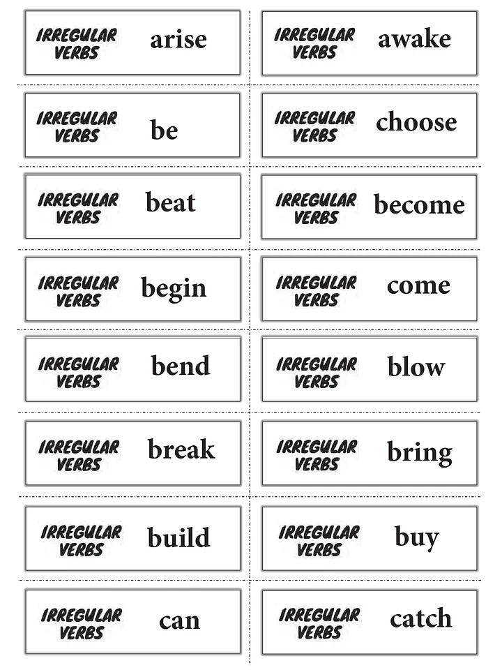 Irregular Verbs Of English product image (2)