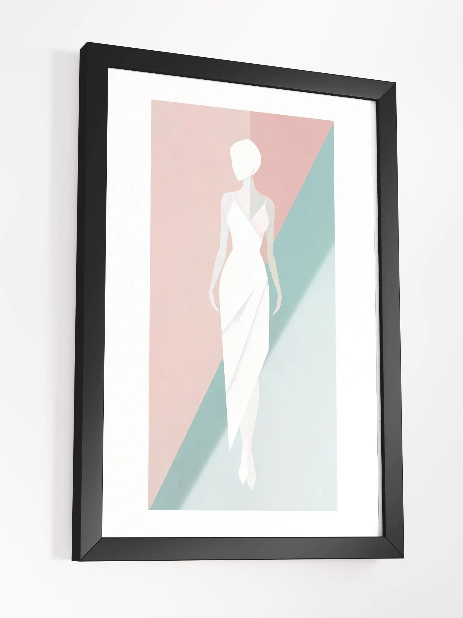 Abstract Geometric Woman Silhouette product image (13)