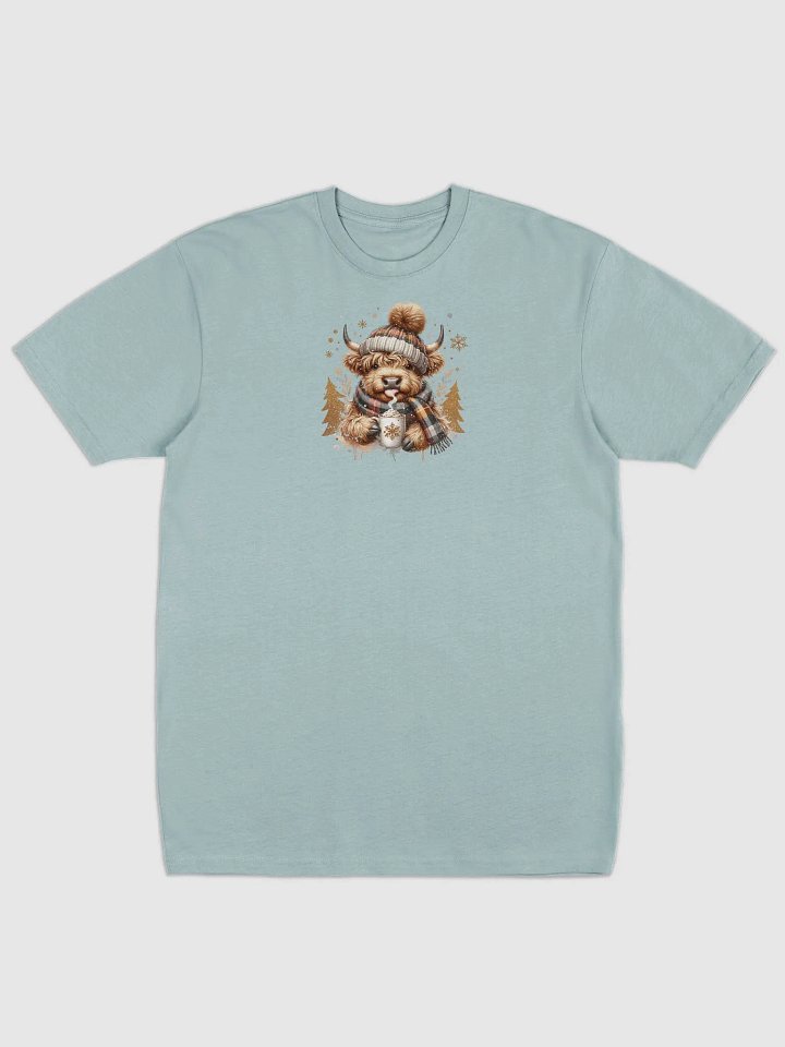 Cozy Highland Cow Winter Tee product image (3)