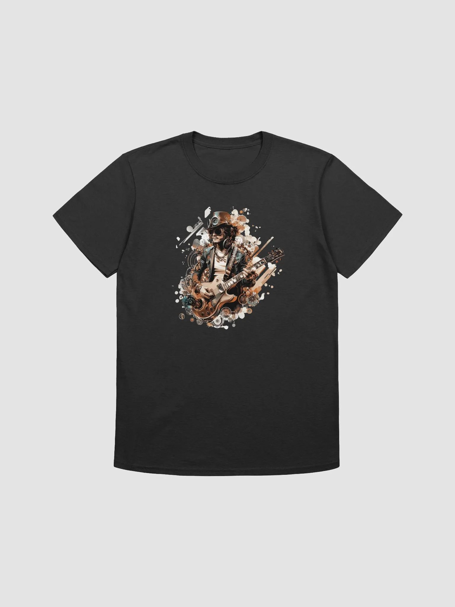 Steampunk Guitarist Unisex T-Shirt product image (1)