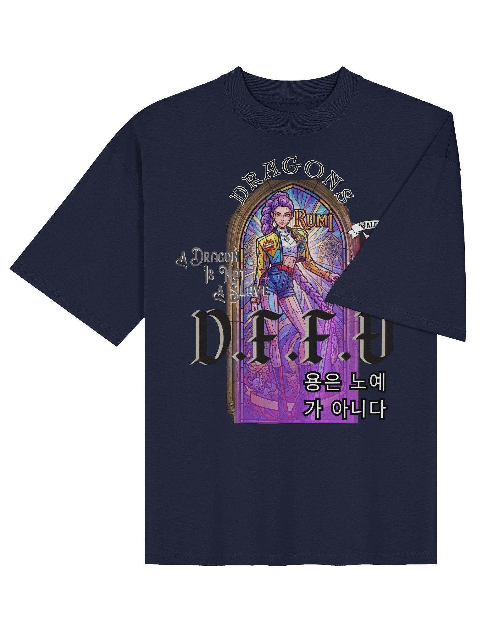 rumi praised mural oversized tee product image (15)