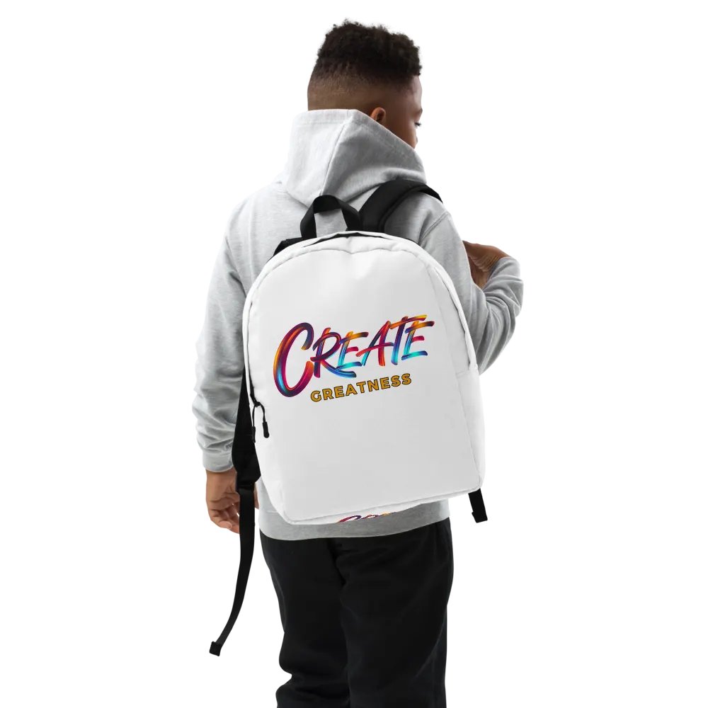 Create Greatness Large Print Backpack product image (2)