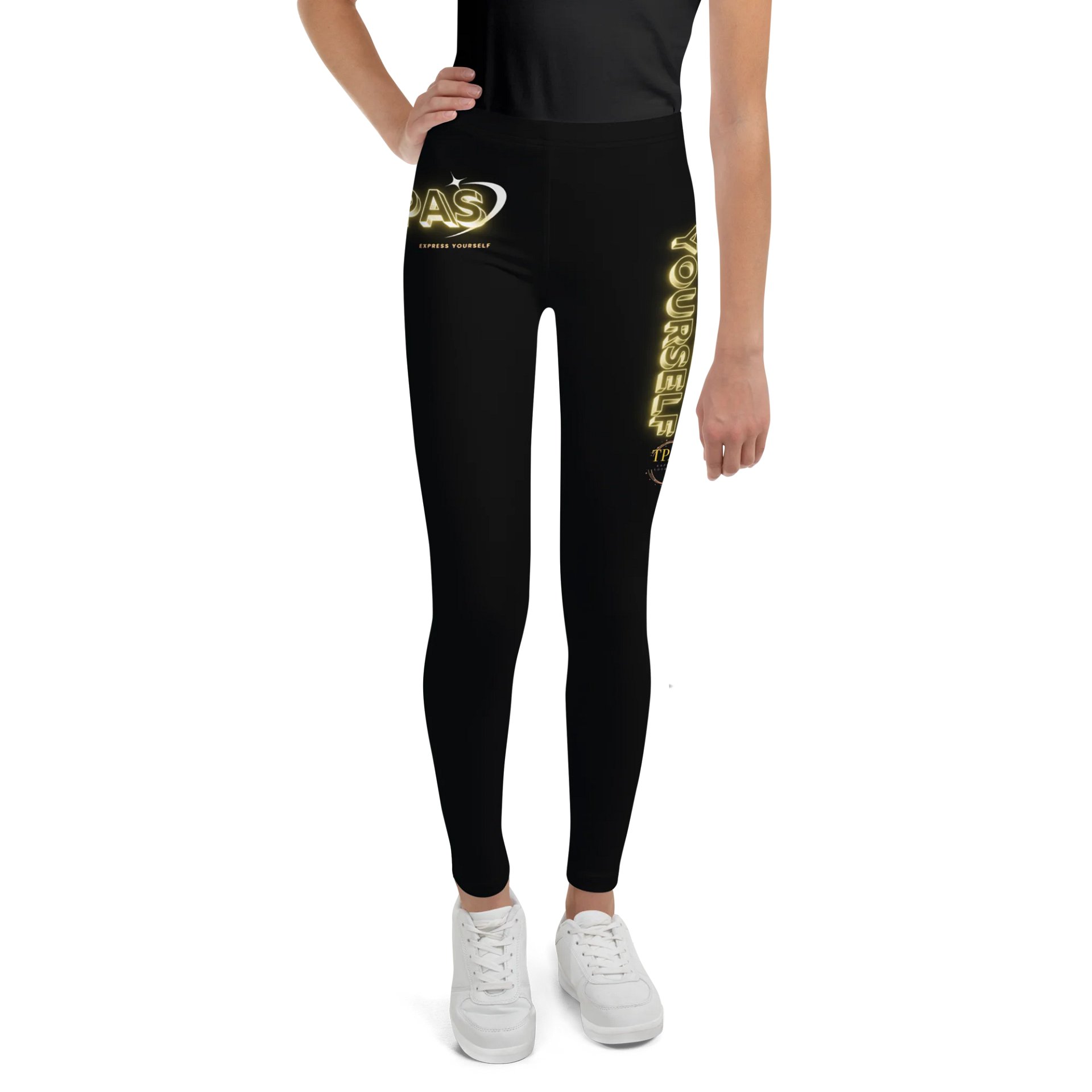 Midnight Glow Express Yourself Youth leggings (Yellow) product image (1)